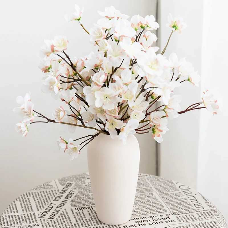 Fleurs séchées fleurs artificielles longues branche sakura mariage garland