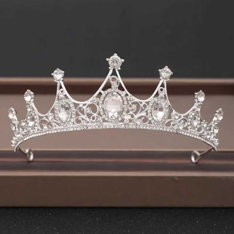 Tiaras Элегантные роскошные девочки Хрустальные свадебные свадебные тиара Корона вечеринка по случаю дня рождения новая мода -невеста королева повязки по поводу волос ювелирные аксессуары