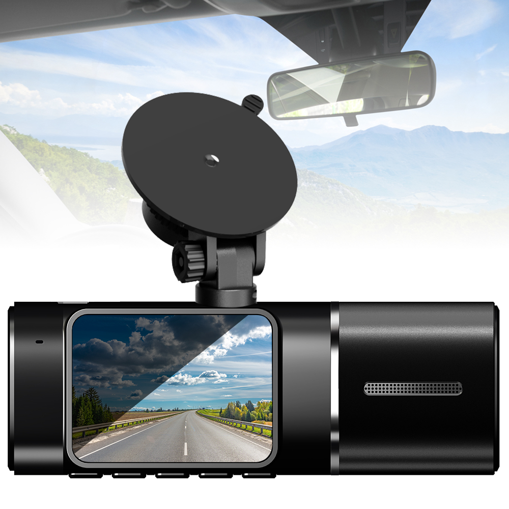 1080P Pixel Car Camera HD Registratie vierbanen Ondersteuning Multi-tage Tachograaf Tachograaf Dual Lens CAR DVR Camera TFT 1.5-inch IPS-scherm