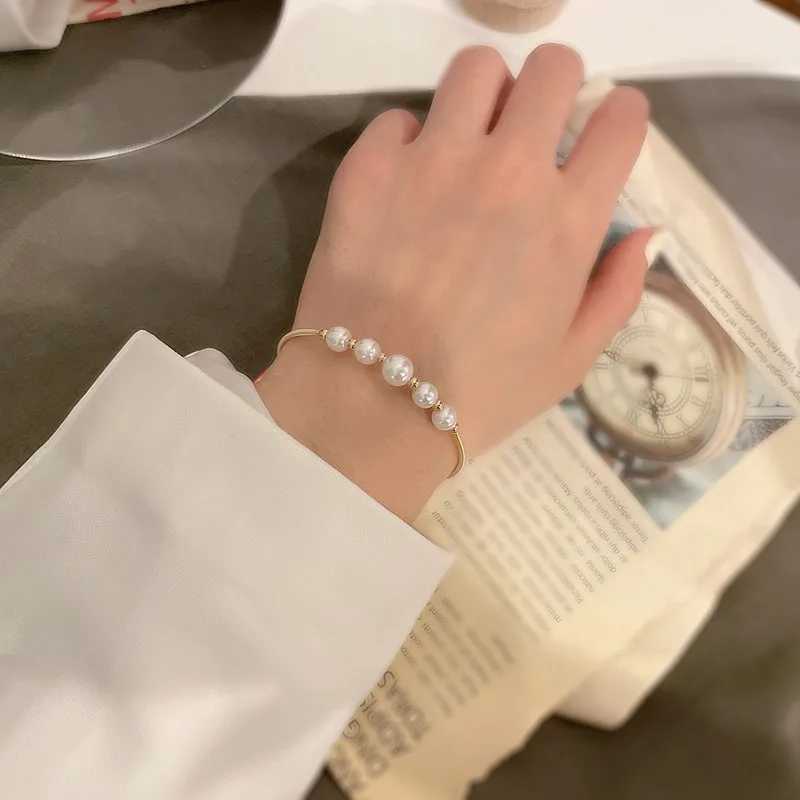 Cadena Summer Simple Barroque Barro Pearl Mujer Personalidad Francesa Fashion Fashion High-Geld Bracelet Wedding Jewelry Regalo de cumpleaños