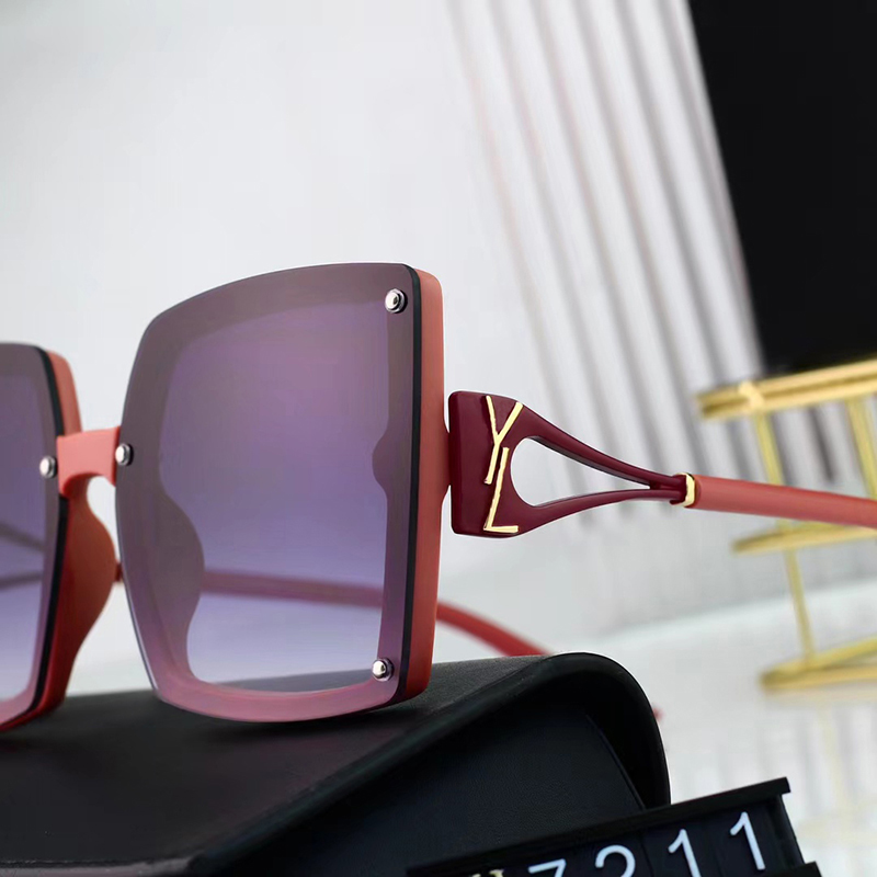 Designer Sonnenbrille für Frauen Mode polarisierte Sonnenbrille Populäre Männer Luxus Metall Retro Design Square UV Resistant Sun Glass Casual Vielseitige Brille