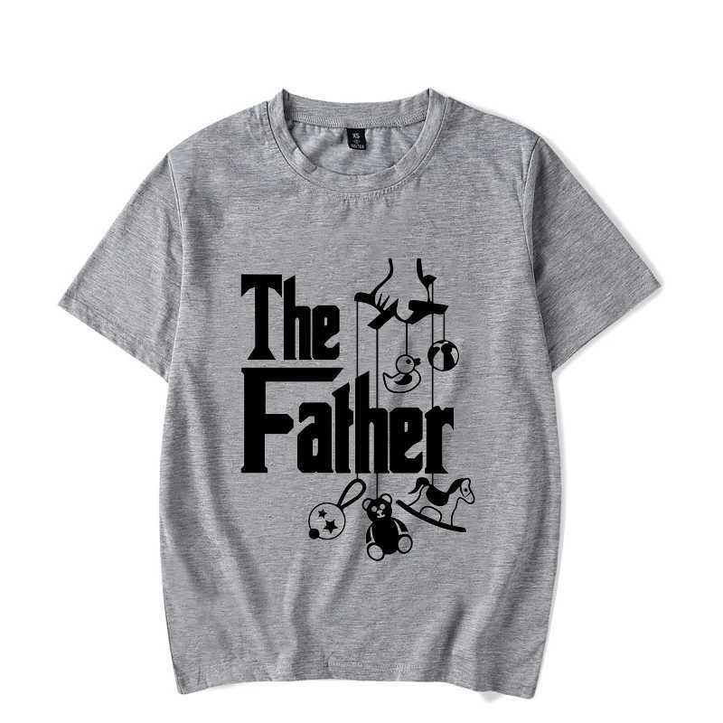 남자 티셔츠 아버지 재미있는 아버지의 날 티셔츠 새로운 아빠를위한 첫 번째 아빠 클래식 티셔츠 남자를위한 아빠 클래식 티셔츠 homme 대형 티셔츠 그래픽 ts y240429