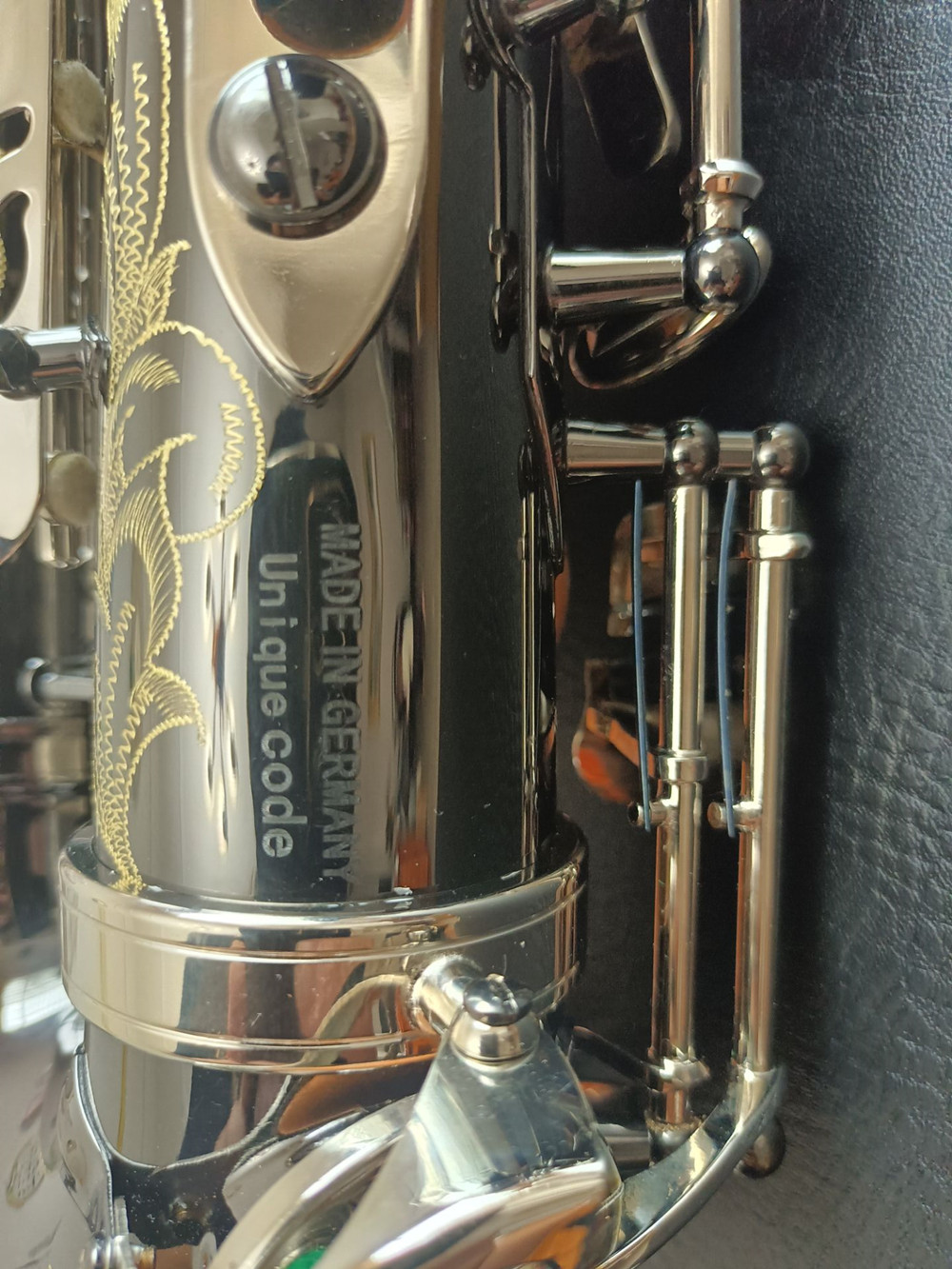 Top Alto Sax Alemania JK SX90R Keilwerth Saxofón Níquel Níquel Plata Musical Musical de alta calidad con accesorios