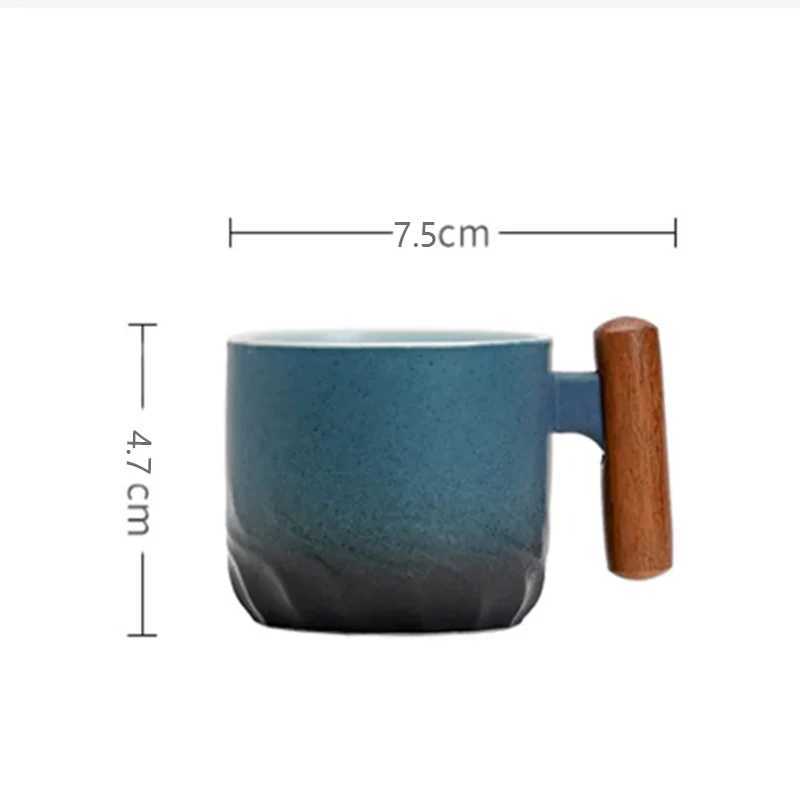 Mugs Retro Ceramic Coffee Cup 70ML Mini Tea Cup Filter Tea Cup Ceramic Coffee Cup Handmade Tea Coffee Cup Birthday Gift J240428