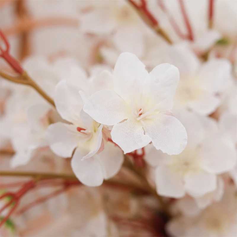 Fleurs séchées longues branche rose sakura fleur artificielle de fleur de mariée maison de Noël décoration de Noël décoration bricolage