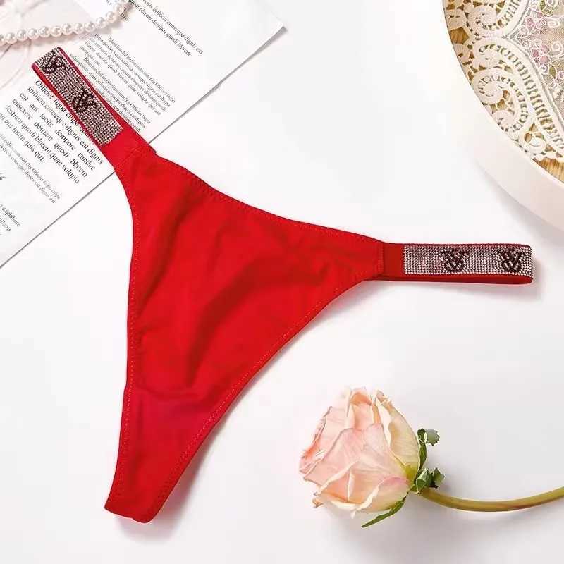 Mutandine da donna Lettera sexy biancheria intima di strass in pizzo comodo senza soluzione di continuità femminile a bassa vita rosa a g-corda corta perizoma corto femminile bianche da donna2404