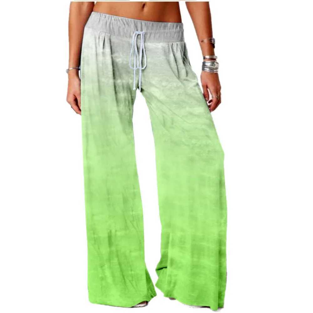 Spodnie damskie Capris Spring Gradient Spodnie Summer Fashion Kobiety swobodne spodnie luźne spodnie strtwearne kobiety y2k spodnie stylowe modne ubrania Y240429