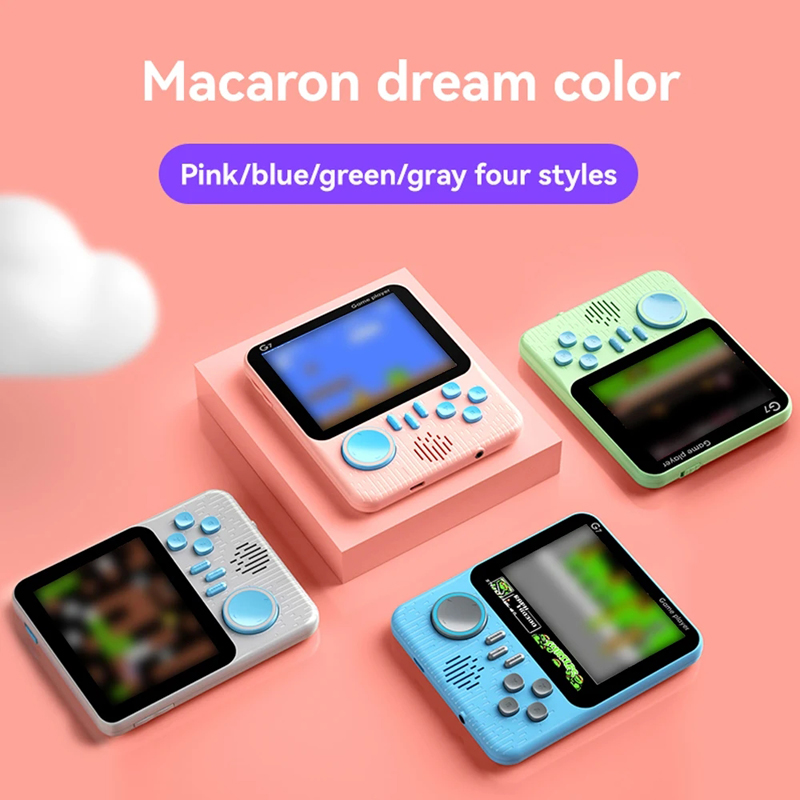 G7 Handheld Game Console 3,5 inch scherm 666 in 1 mini ultradun draagbare retro studentenkaart machine nostalgische macaron kleur
