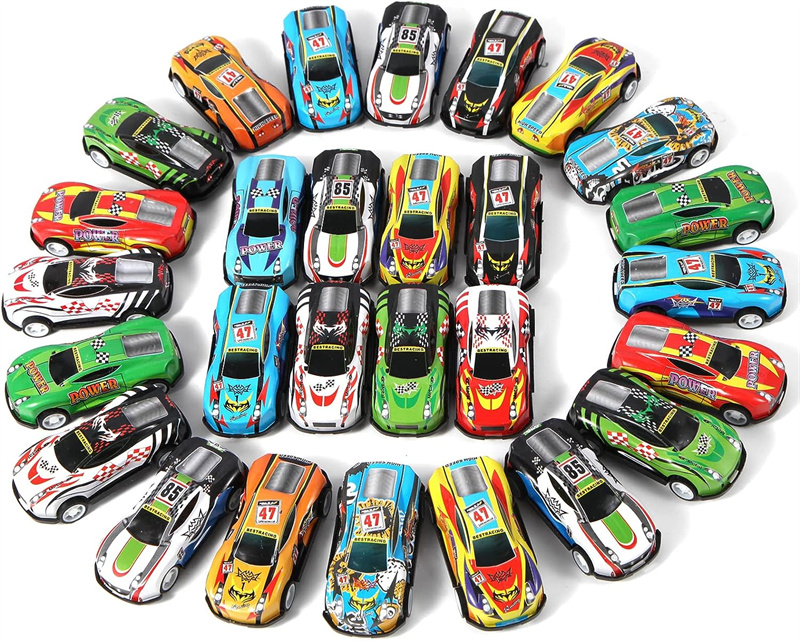 Bulk Mini Kids Recoil Pullback Auto Auto Giochi legati Auto feste all'ingrosso Filler sacchetti regalo ragazzi Girls Toddlers Coloral Can Filler Dhl