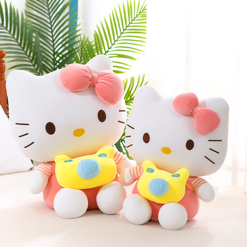 Caméra mignonne, poupée de chaton, oreiller pour filles, jouet en peluche, cadeau d'activité, machine à poupée Grab, grosse de poupées de grande taille