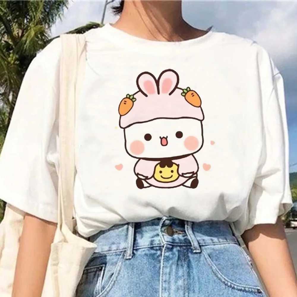 T-Shirts Bubu ve Dudu Tshirt Kadın Manga Y2K Anime En İyi Kadın Giysileri 2000SL2404