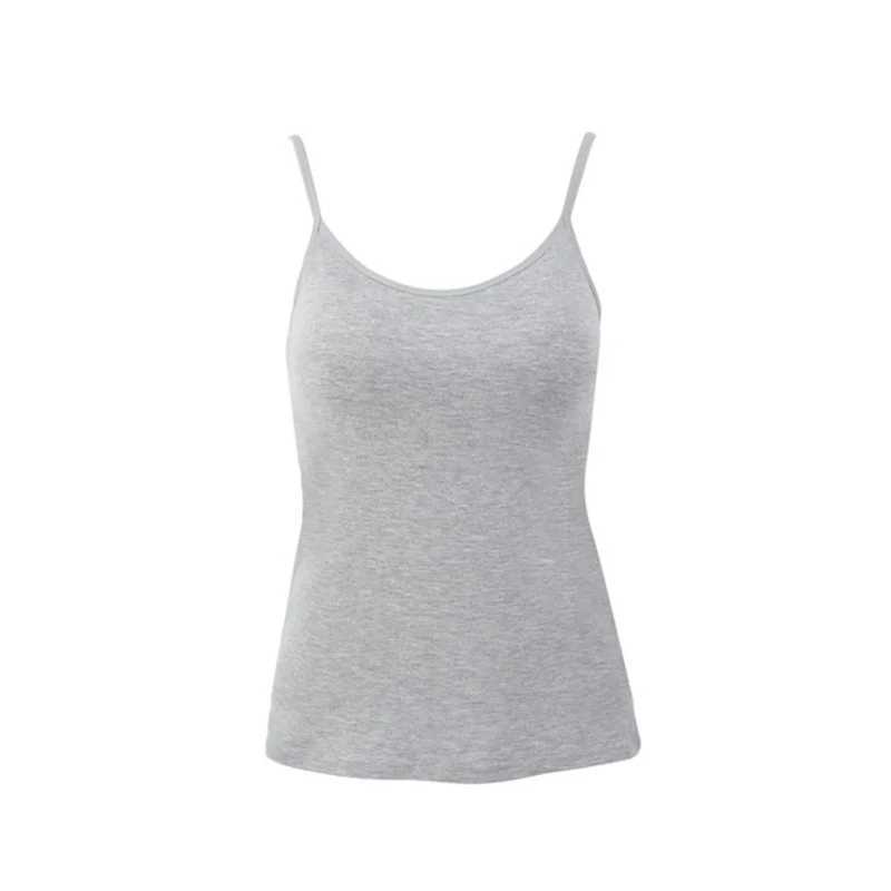 Tanks pour femmes camis camistte de soutien-gorge rembourrés pour femmes en italien solide comi top top top camisole avec le réservoir de fitness Camisole de maison de soutien-gorge intégré TOPL24029