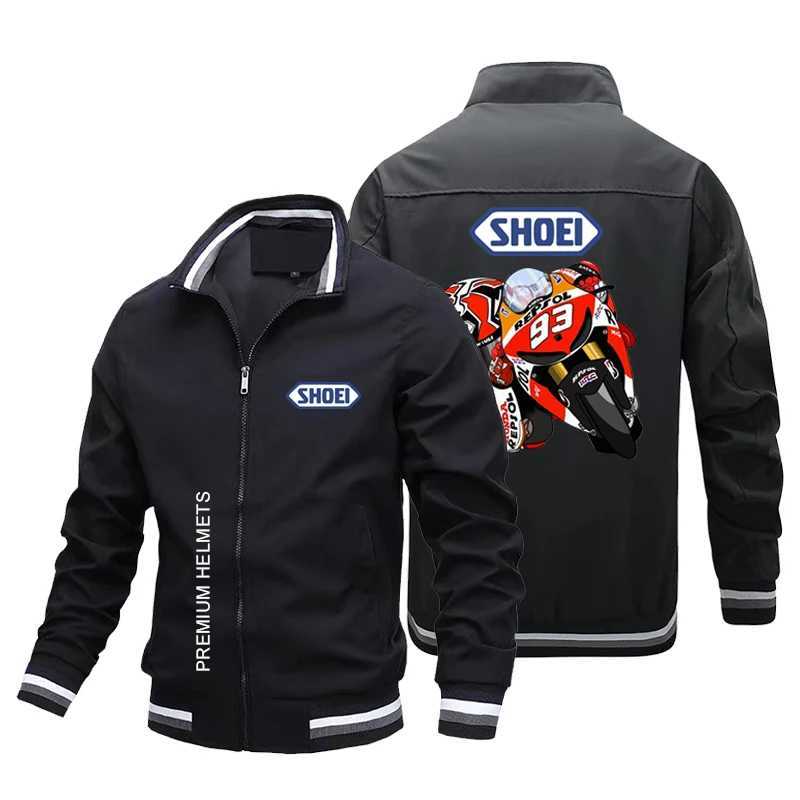 Herrjackor 2023 Autumn/Winter New Fashion Hot Selling 93 Mark Racing Motorcykelcykeljacka Outdoor Sports Leisure Windproof Jacket T240428