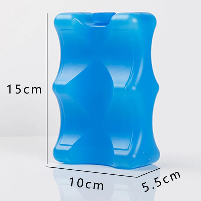 Ampliques à glace réutilisables pour l'ampleur des sacs de refroidisseur de rangement pour la poutre de rangement pour le lait à la boîte à refroidisseur de lait maternel pour garder frais bleu2