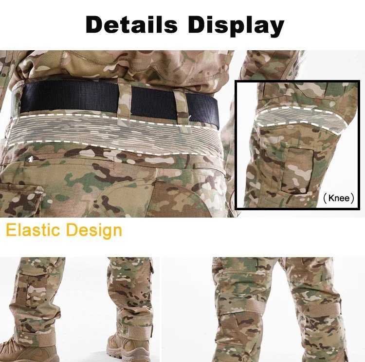 Men's Pants Mens G4 Combat Tactical Pants with Multiple Pockets Durable Casual Goods Work Clothes Mens Waterproof Outdoor Hiking Traveler New J240429