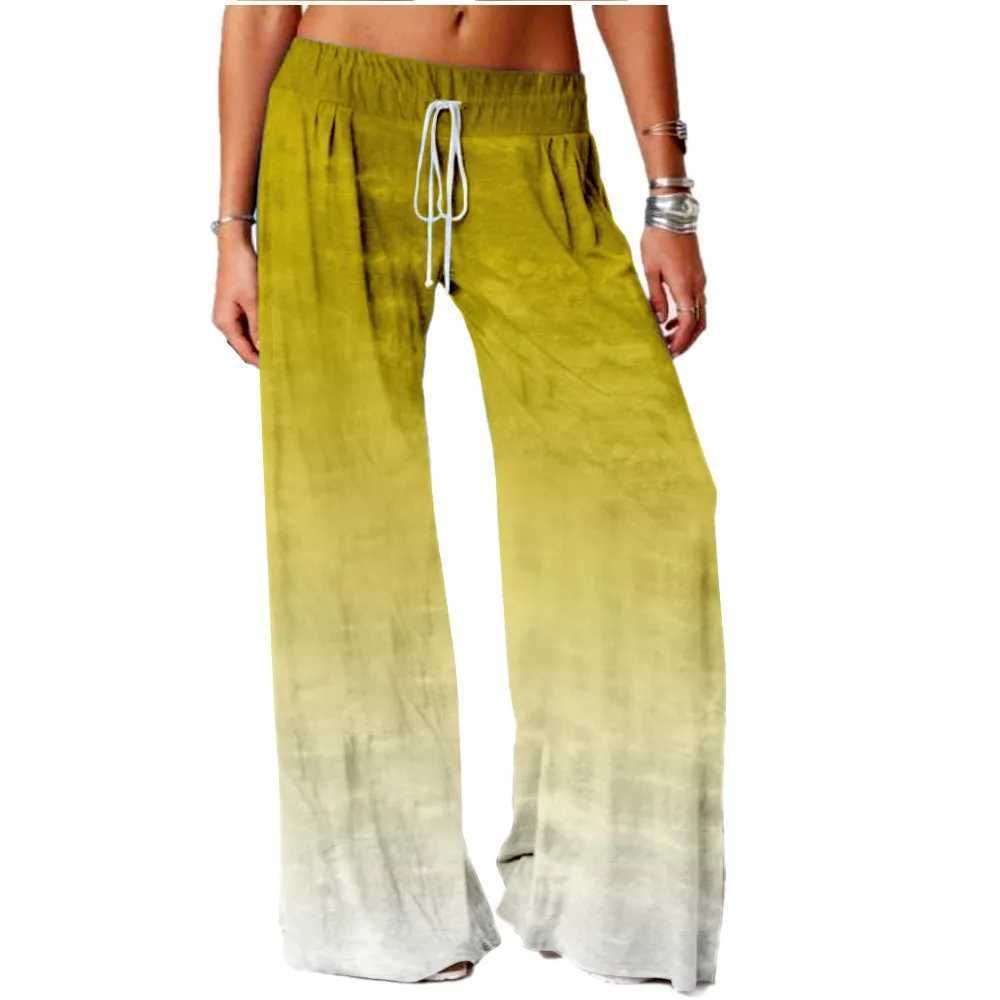 Spodnie damskie Capris Spring Gradient Spodnie Summer Fashion Kobiety swobodne spodnie luźne spodnie strtwearne kobiety y2k spodnie stylowe modne ubrania Y240429