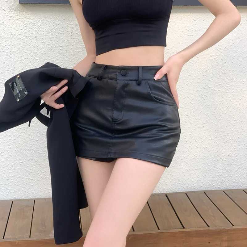 Юбки женская юбка высокая талия Американская ретро -стройные сексуальные универсальные шорты Skirtl2429
