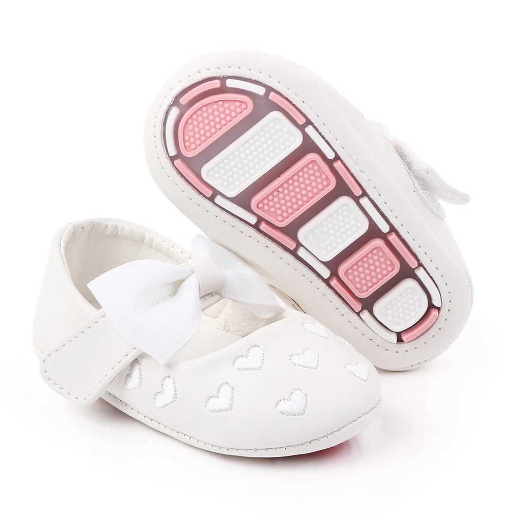 Sandalen babyschoenen Mary Janes schattige boog lente/zomer sandalen zachte PU en TPR-zolen geschikt voor baby's van 0-12 ml240429