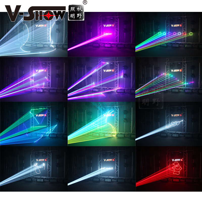 VSHOW 20W RGB Stage Laser Light ILDA 50KPPC 30 grad