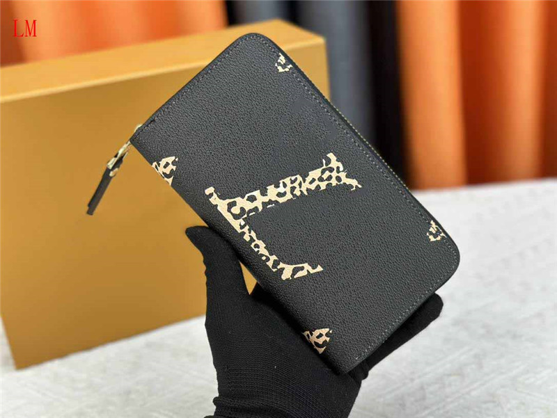 Designer Luxe Zippy Vertical M60017 Lange portemonnee Wallet Wallet Coin Purs Pols Pols Patent Lederen Handtas