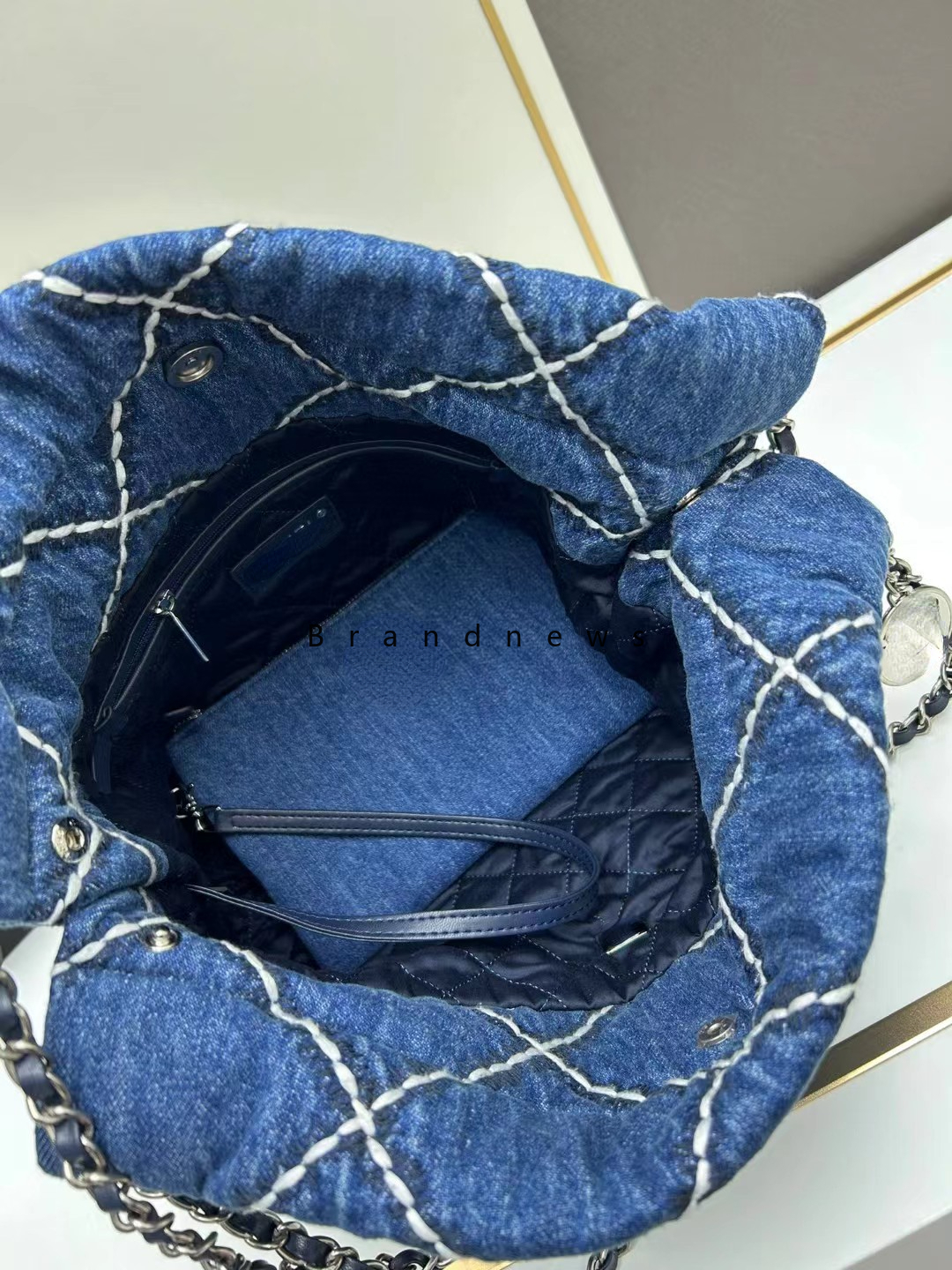 Luxury Brand Denim Shoulder Bags Classic Jean Shopping Totes With Purses Inside Silver Chain Hardware Crossbody Bag 2024 Casual Handbags Backpacks Rucksack 2720