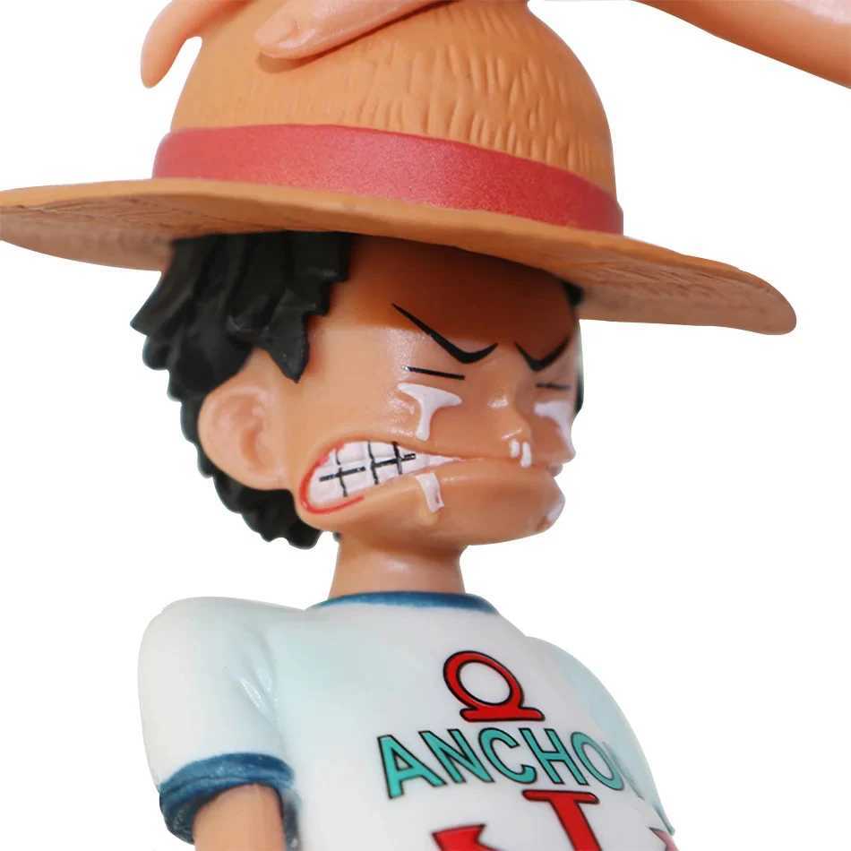 Figuras de brinquedo de ação 18cm de um personagem de anime de uma peça Quatro imperadores Hat Straw Hat Luffy Character One Piece Sabo Ace Sanji Roronoa Zoro Caracterl2403