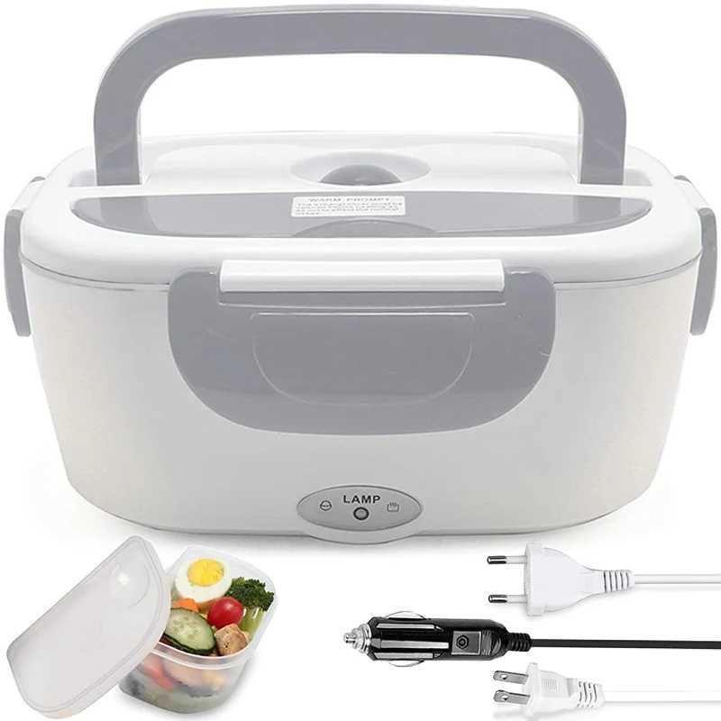 Bento Boxes Plastic Electric Lunch Box 220V 110V 24V 12V huishoudelijk auto kantoor voedsel kachel container draagbare reizen bento Q240427