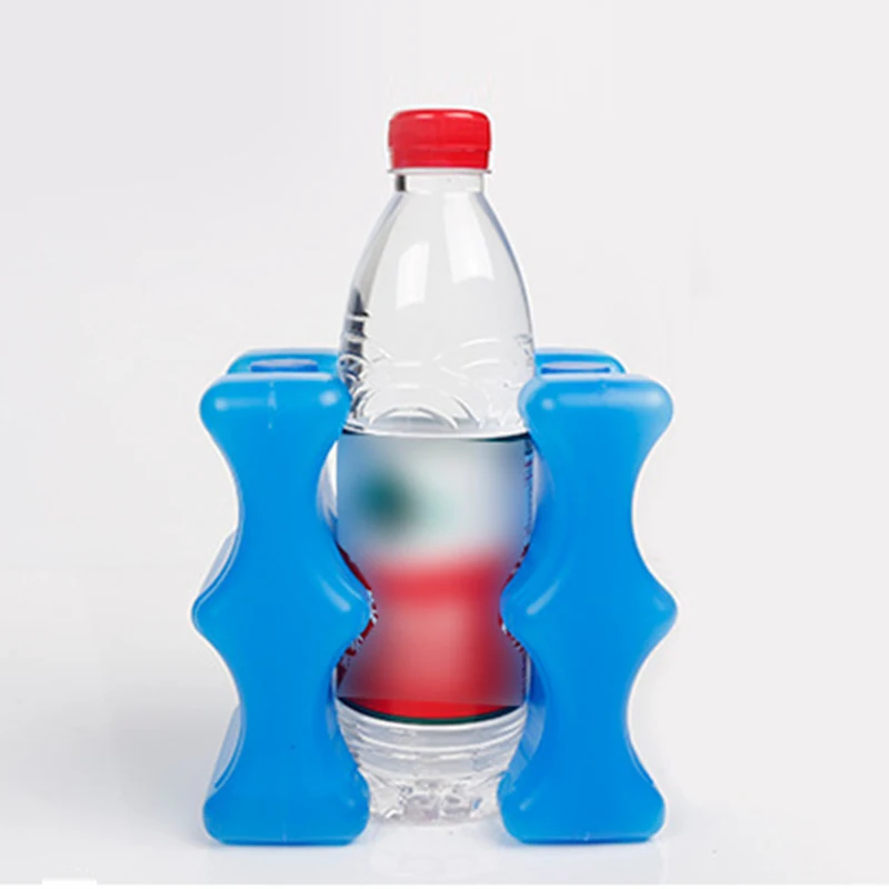 Ampliques à glace réutilisables pour l'ampleur des sacs de refroidisseur de rangement pour la poutre de rangement pour le lait à la boîte à refroidisseur de lait maternel pour garder frais bleu2