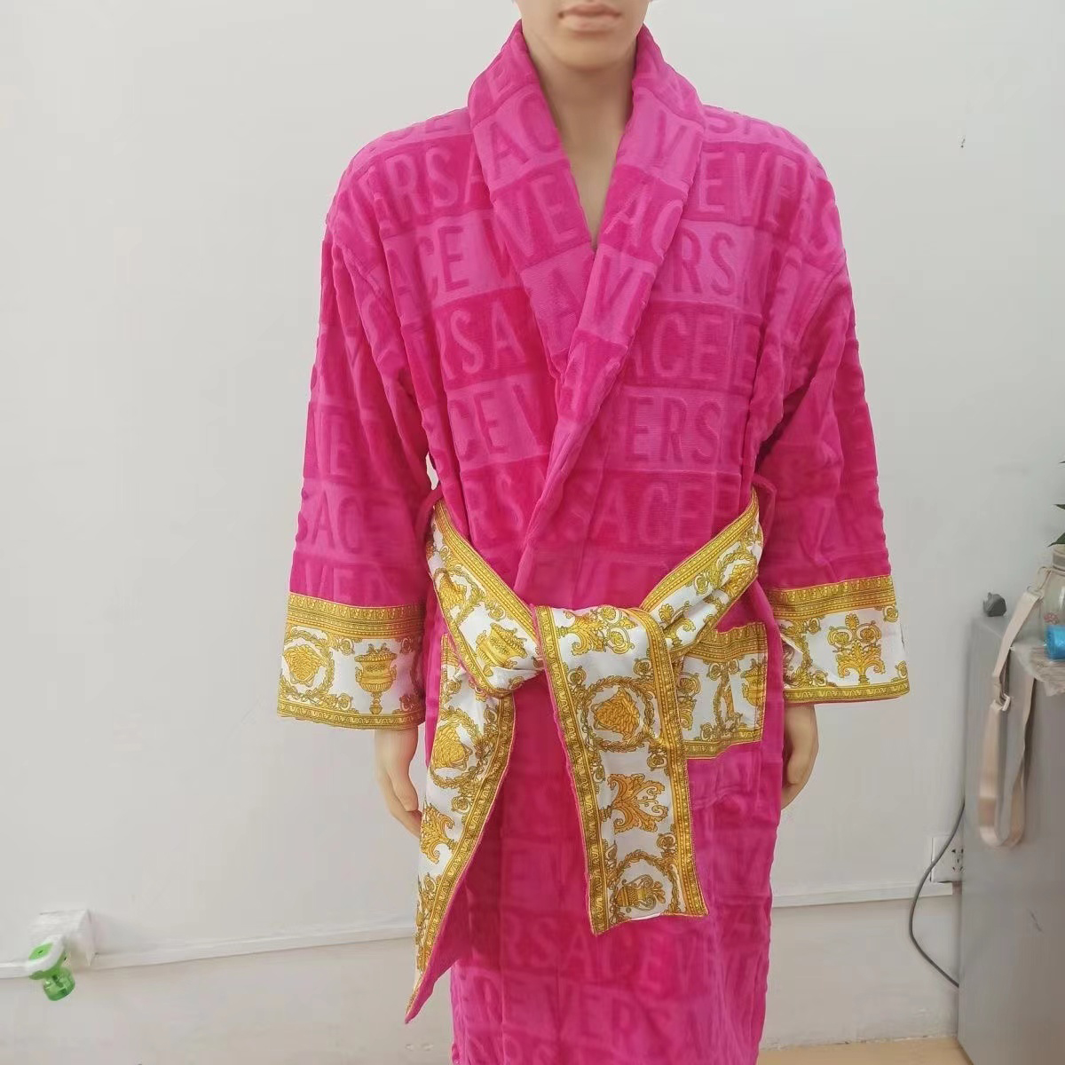 Męskie piżamie męskie sukienki dla kobiet w domu kołnierz bawełny miękki puszysty projektant 8 kolor color marka luksus vintage piżama piżama unisex para koszuli nocnej m-3xl