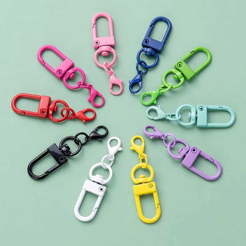 Chiavi di portachiavi /lotto 13x50mm Class aragosta Clips a catena colorata anello gancio con fibbia sacca auto portano gioielli fai -da -te che producono accessori Q240429