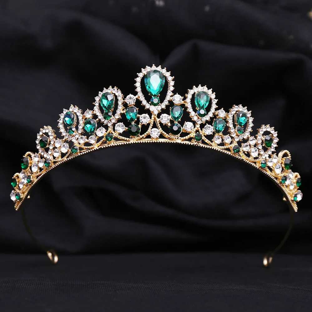 Tiaras coréense élégante robe nuptiale cristal petite couronne pour femmes filles reine diadèmes couronne d'anniversaire de fête de fête de fête accessoires