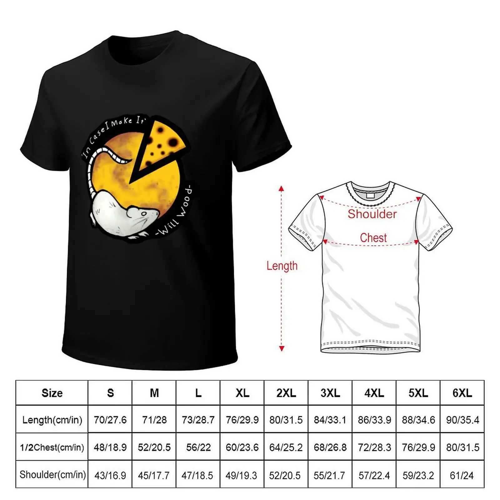 T-shirts voor heren muis op de maan Will Wood t-shirt esthetische kleding witte zomerjurk massieve heren t-shirtl2405