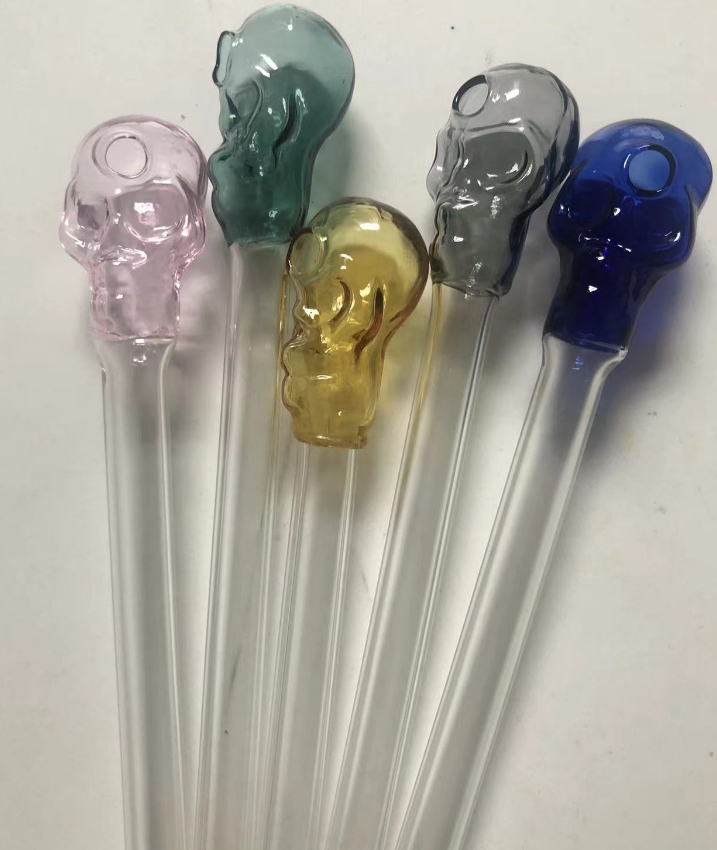 Pyrex Glassschädel Bubbler Rauchrohre Glasöl Brenner Rohr 5,5 -Zoll -Röhrchen Balancer