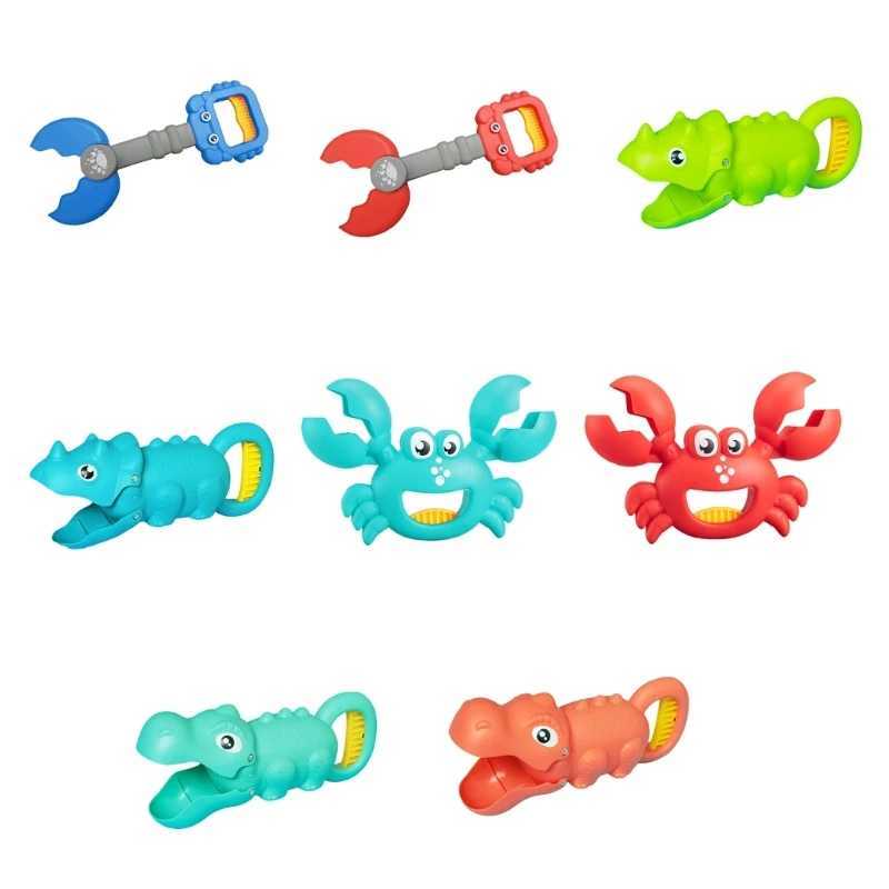 Sand Play Water Fun Beach Sand Toy Grabber Baby Bath Toy Cute Dinosaur Toy Animal Form Claw Catcher Safe Don-Toxic Water Toy för småbarn D240429