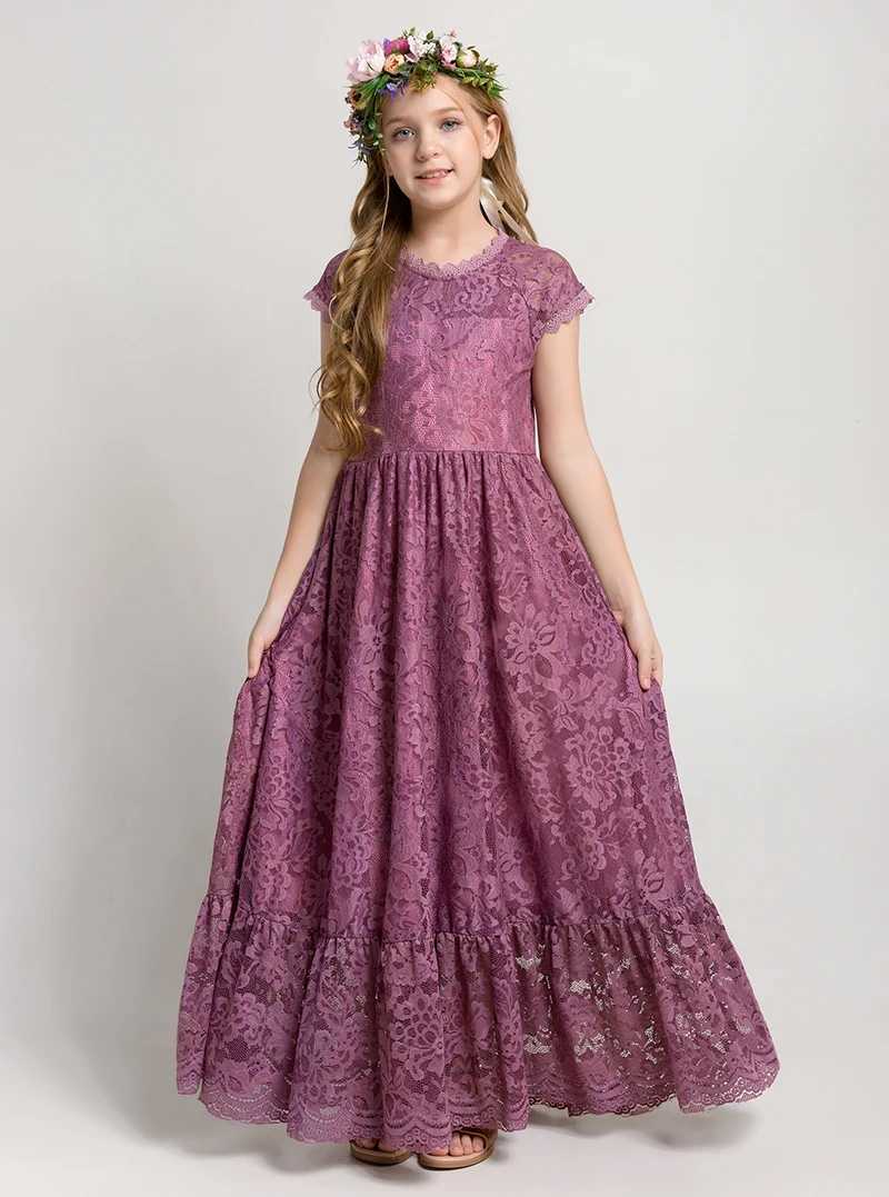 Girl's jurken Nieuwe plus size zomer bruiloft meisje katoen meisje prinses lange kleding tanktop kinderkleding 3 4 6 8 10 12 jaar