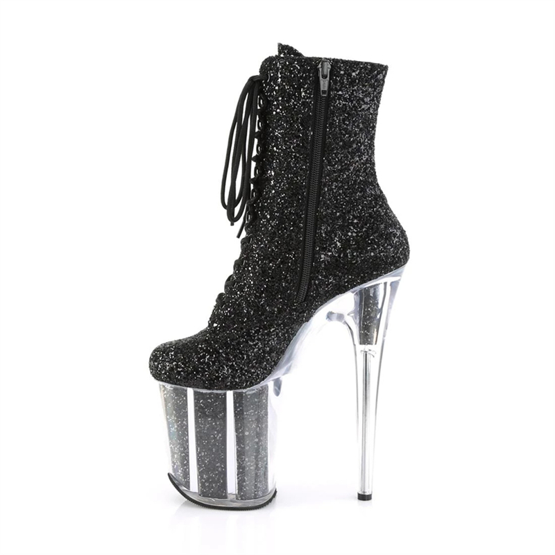 20 cm Summer Catwalk Shoes, Female Model Dress Shoes, Ultra-High Heel Booties, Nightclub Stiletto Pole Dancing Shoes