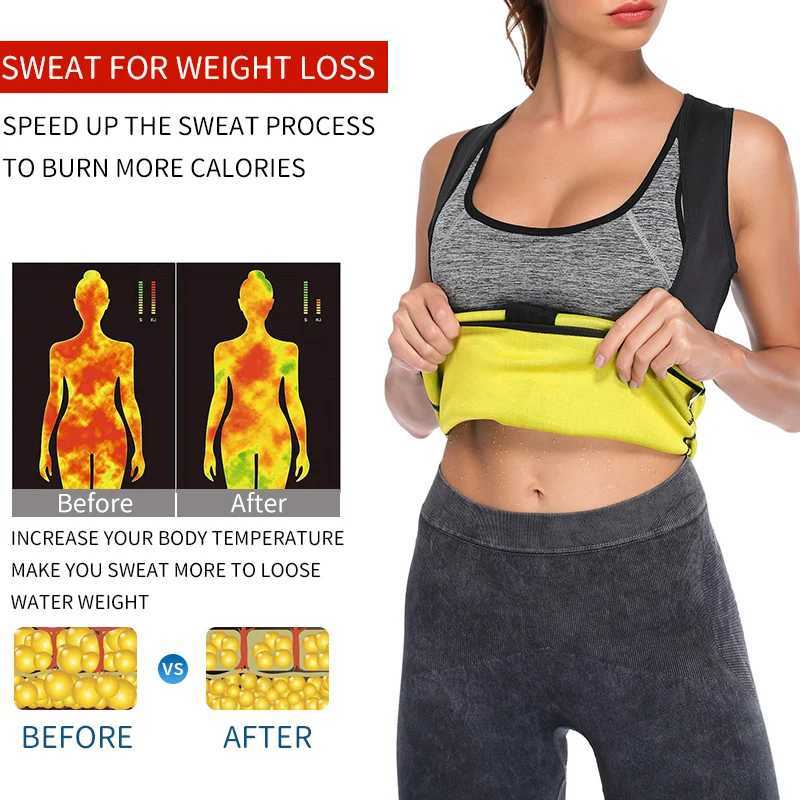 Shapers feminino Neoprene Shaper Shaper Cintura Treino de treino Sweat Colet Women Slimming Behath Sauna Body Shaper Corset Modelo Top Trimmer Belt Y240429