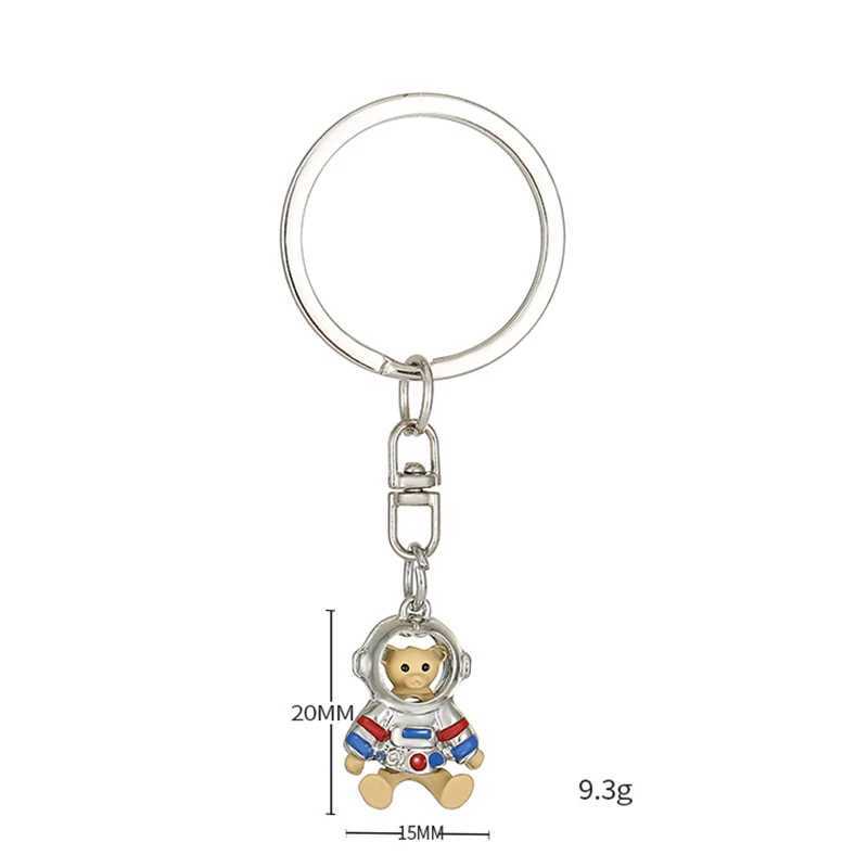 Keychains Lanyards kreativ Keychain Fuß Astronaut Bärer Schlüsselbeutel Keychain Pendant Llaveros Charming Fashion Automotive Accessoires Geschenk Q240429