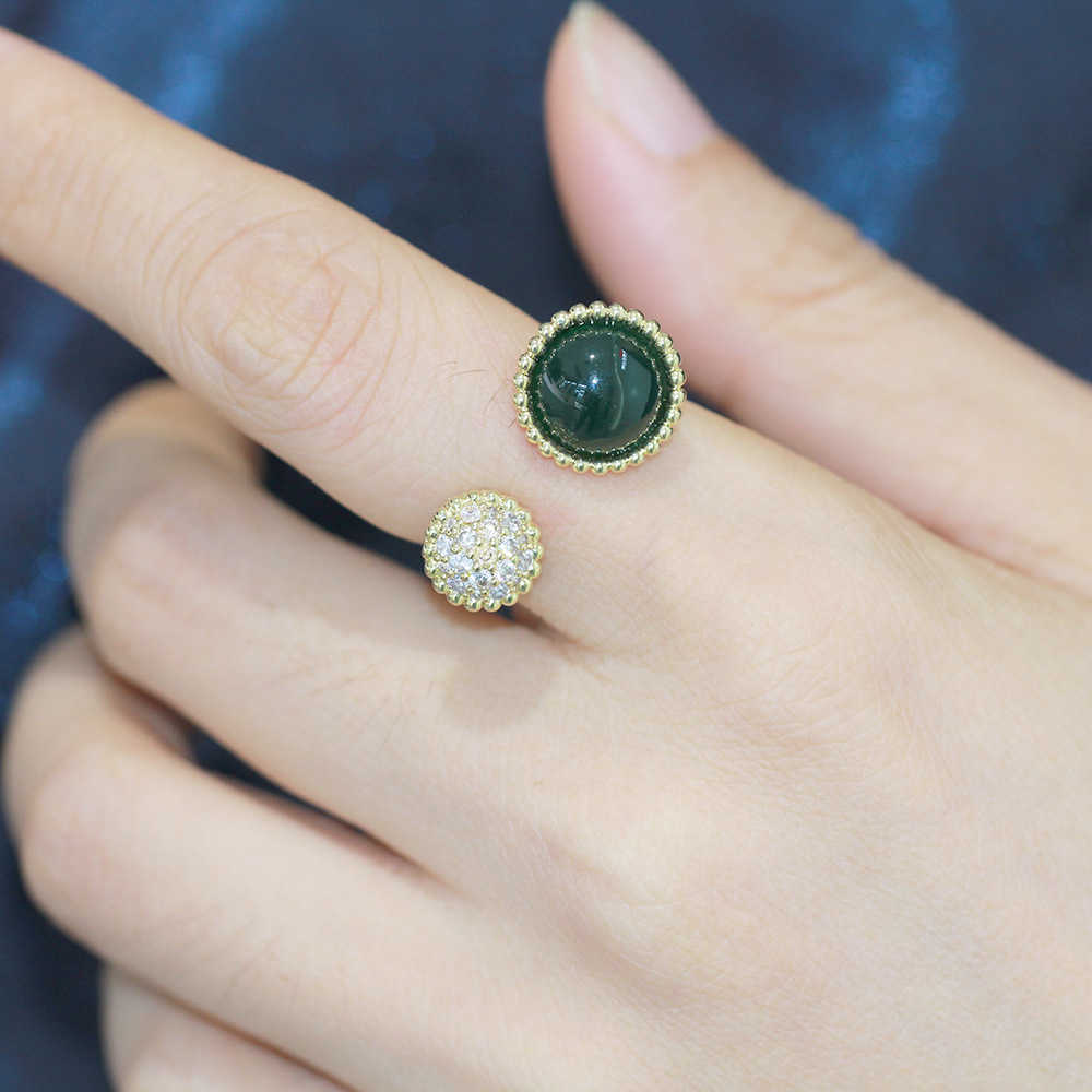 Meister exquisite Ringe sowohl für Männer als auch für Frauen, die personalisierte verstellbare Gold -vielseitig mit gemeinsamem Cleefly