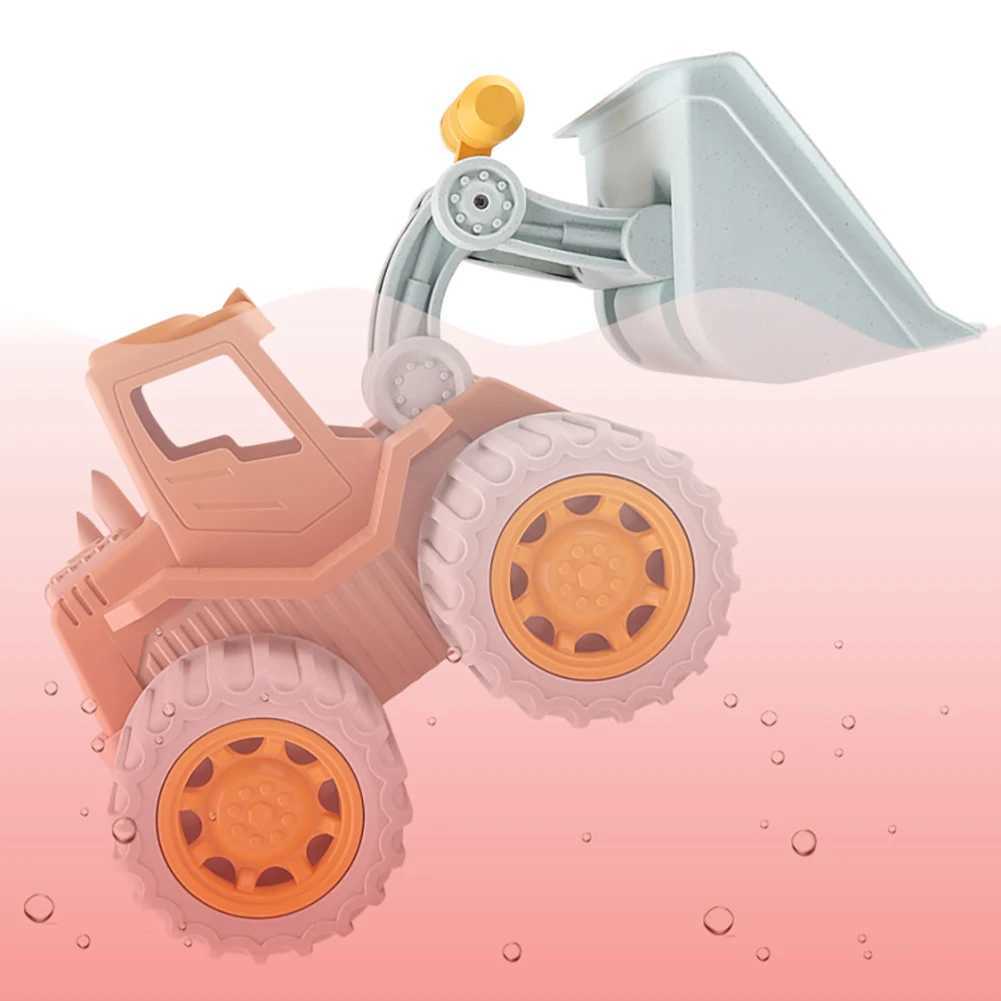 Sand Play Water Fun Kids Bulldozer Summer Beach Toys Simulation Engineering Vehicle Seaside Sand Water Game Toys For Gifts d240429