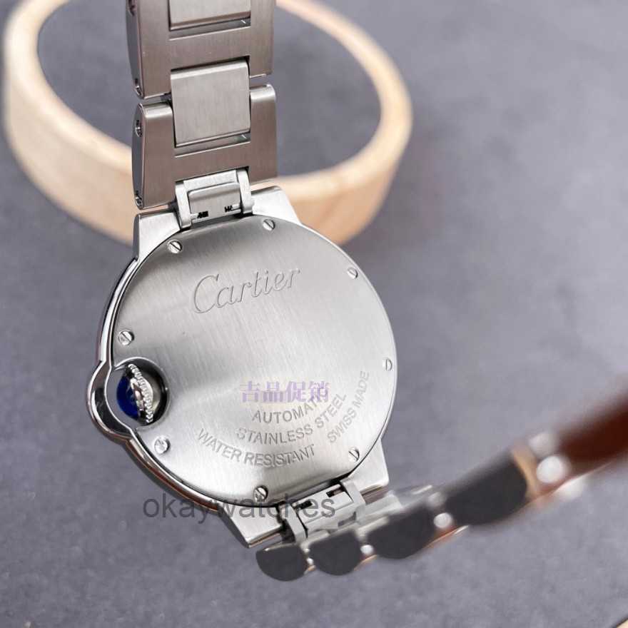 Unisexe Calles de travail Automatic Works Carter Direct de 33 mm de diamètre rapide Relevé complet Box Certificat Machinery Womens Watch Blue Balloon Series