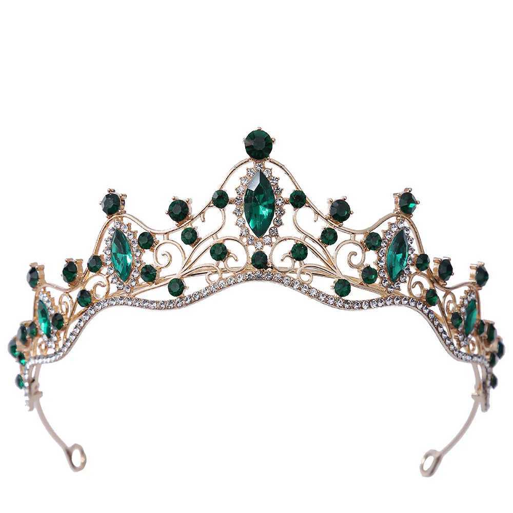 Tiaras 13 kleuren groen roze kristallen kroon haarjurk accessoires tiara voor vrouwen meisjes feestje strass bruids kroon haar sieraden