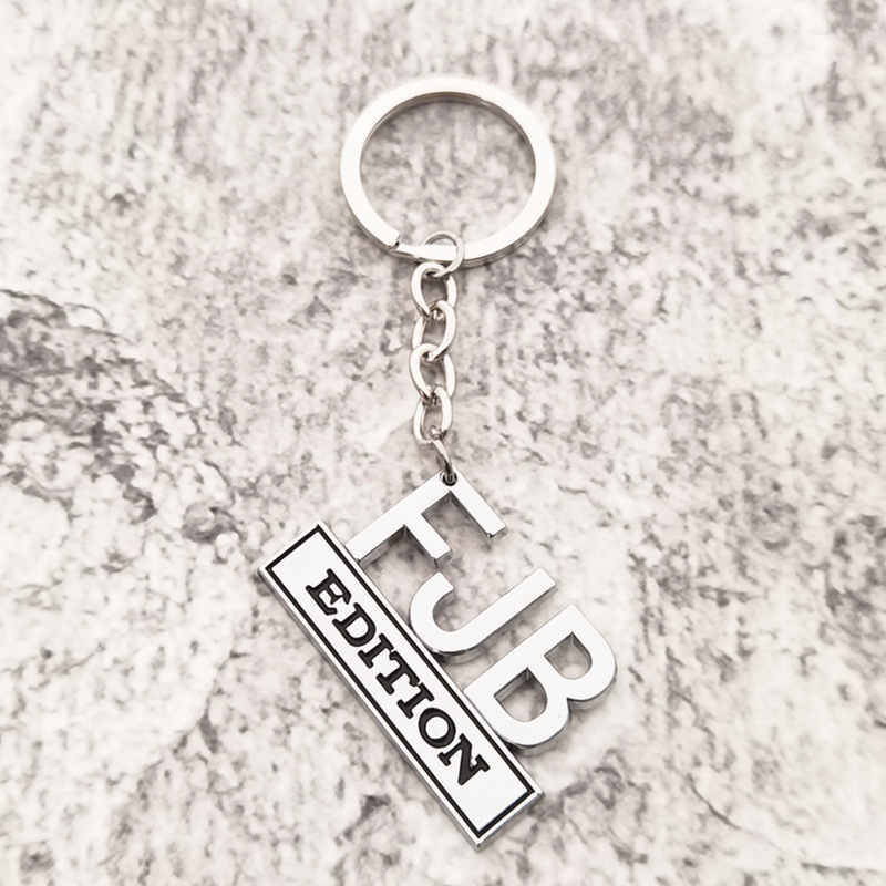 Party Decoration Party Favor FJB Keychain Cross border FJB Alloy Keychain Personalized Creative Metal Key Hanger