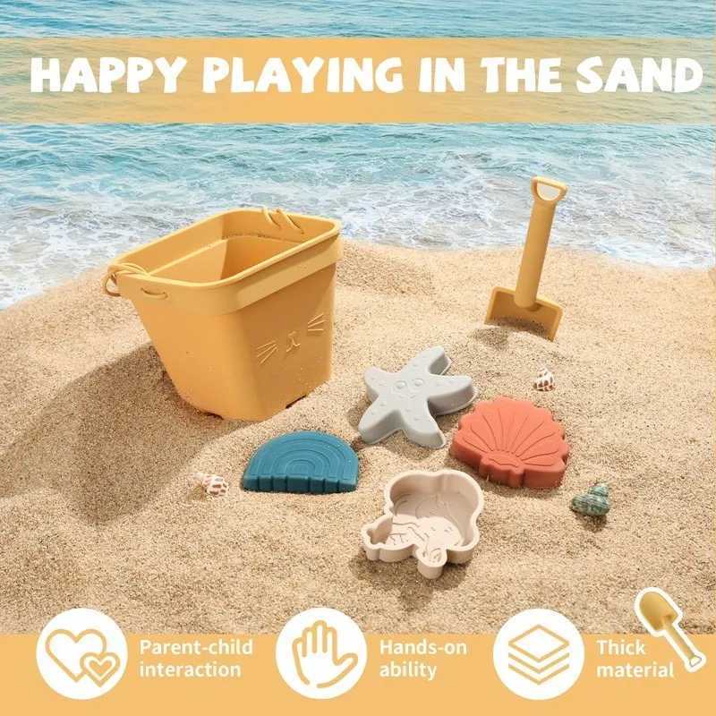 Sand Play Water Fun Silicone Children Strand Baby Toys Embet Children Beach Silica Gel Embet Water Sand Play speelgoed voor kinderen Water Game D240429