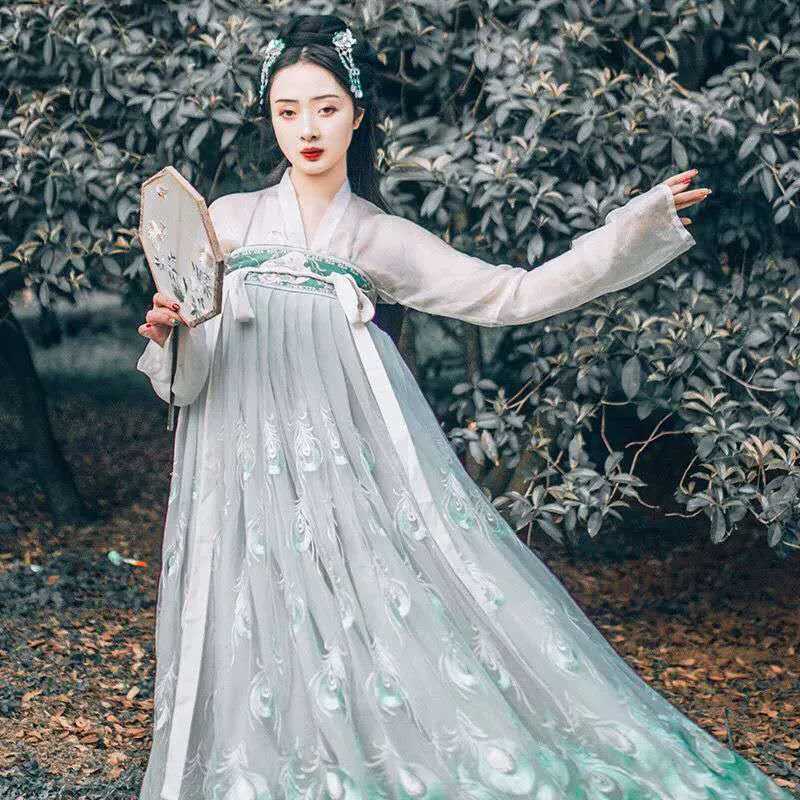 Vêtements ethniques Tang Dynasty Costume ancien Hanfu chinois Fairy Traditional Princess Dress Women Fairy Stage Performance Folk Dance Vêtements