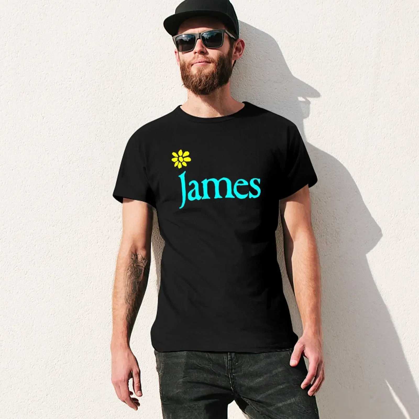 T-shirts masculins T-shirt James Band Clothing Aesthetics Plus tailles Homme personnalisé Couleur solide T-shirtl2403