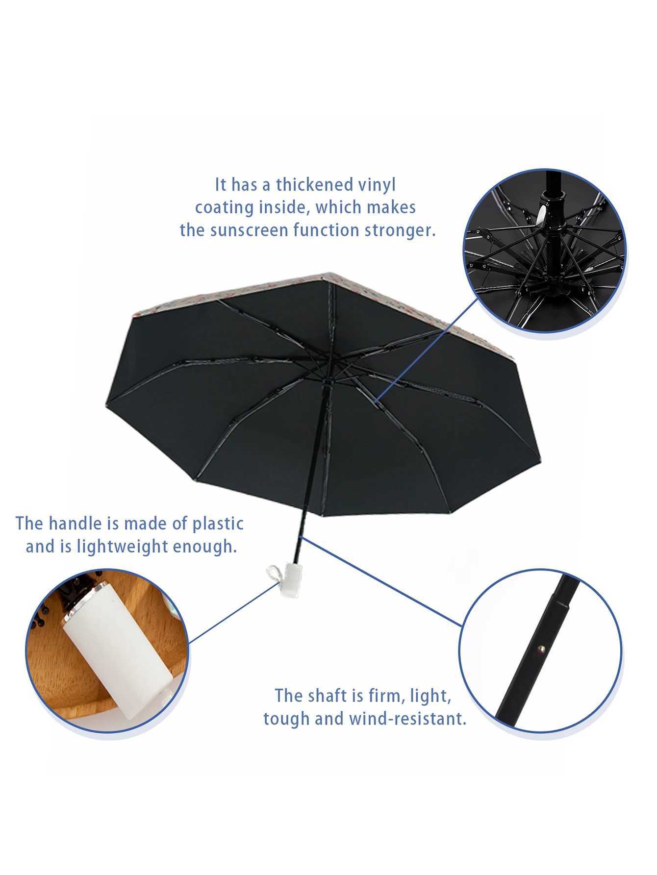 Parapluies Ins minimalistes parapluie du soleil parasol