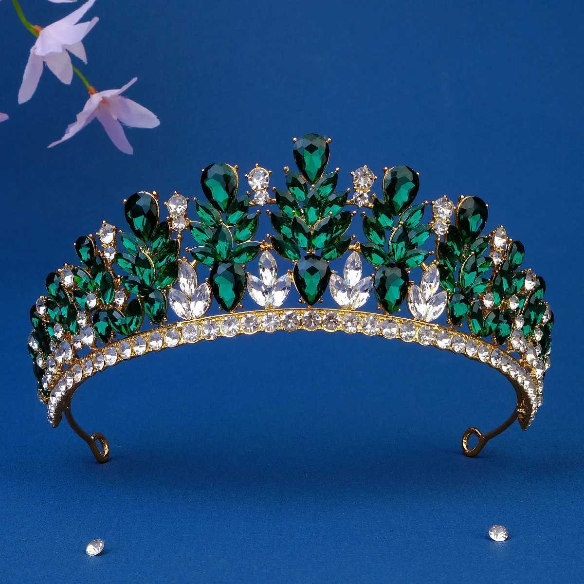 Tiaras barokke vintage kristal kroon bruids headdeksel haaraccessoires elegante koningin tiaras diadeem meisjes trouwjurk hoofdbanden