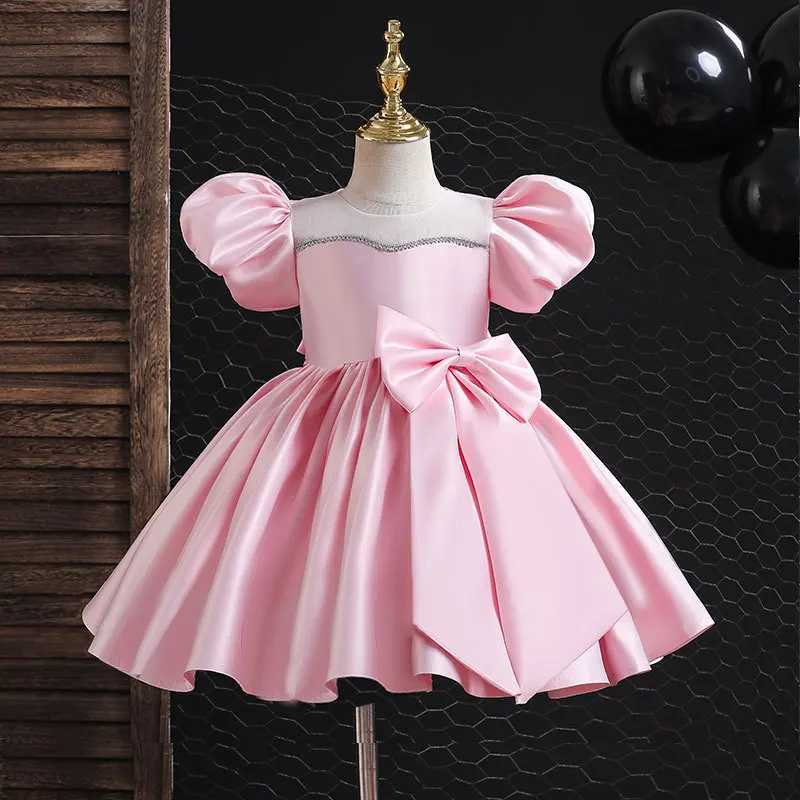 Flickans klänningar Flower Girl Dress Princess Party Elegant bollklänning Tutu klänningar barn barn eleganta baby jul barn kläder för 1-12 år