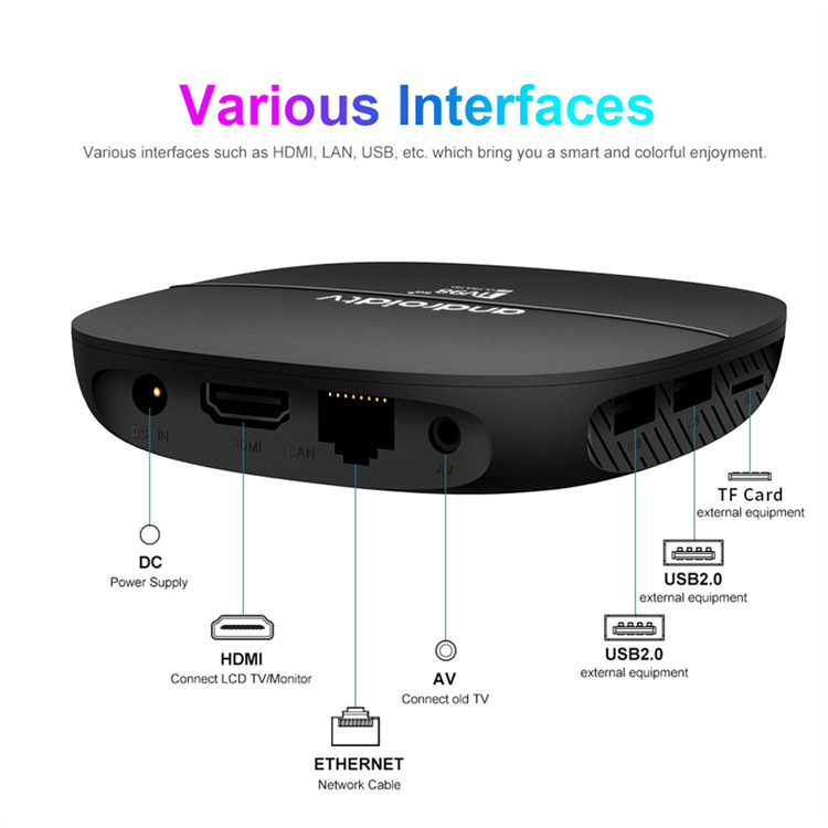 TV98 ATV Android Tv Box Allwinner H313 Bluetooth Voice Remote Control Android 13.0 Tv Box Dual Band Wifi Tv Media Player 8G 128G 16G 256G Set Top Box